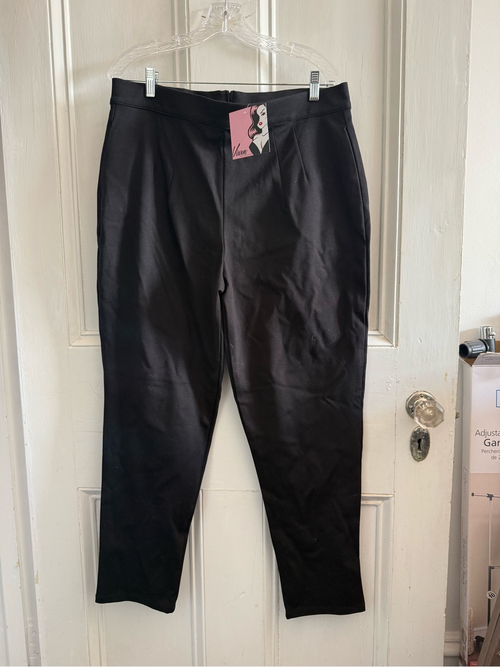 Vixen by Micheline Pitt Black Tailored Women's Pants